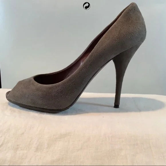 Miu Miu by Prada Grey Suede 4.5" Stilettos EU size 39 - Picture 4 of 6